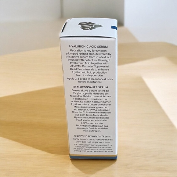 AHAVA Hyaluronic Acid Serum 1 oz / 30 ml – Deep Hydration, Anti‑Aging - Picture 4 of 4